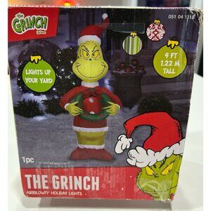 Gemmy 4-ft The Grinch Airblown Inflatable that lights up for use as a holiday de